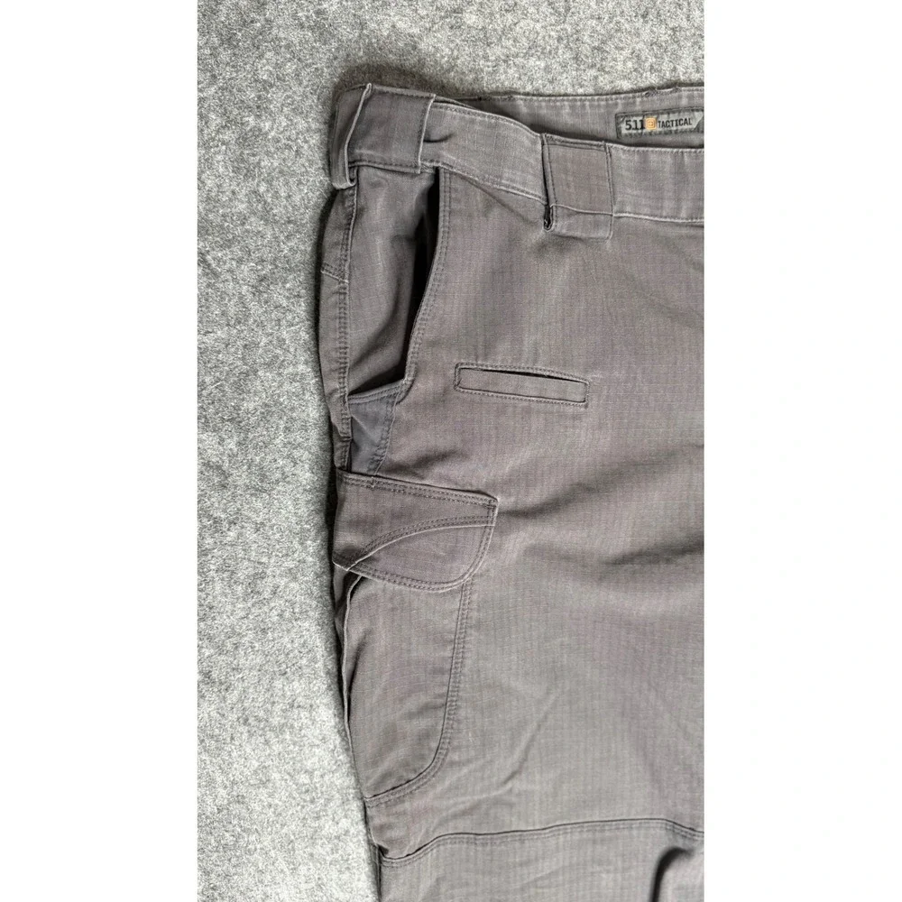 5.11‎ Tactical Mens Ripstop Cargo Pants Charcoal Grey 36x30 Work Outdoor 12A-7